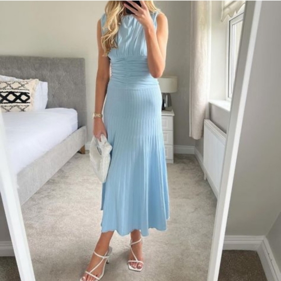 Zara Draped Knitwear Dress Bloggers Favorite Size M - Picture 4 of 11